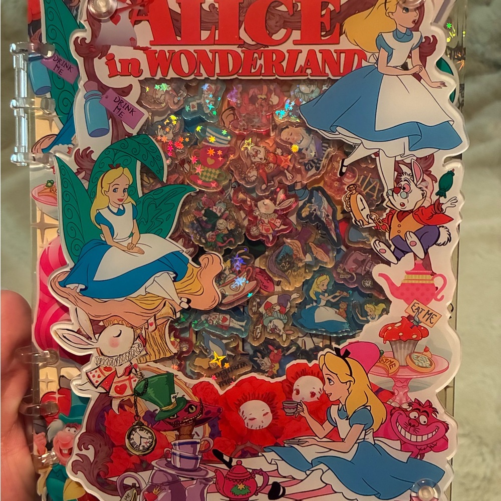 Disney Alice in Wonderland Sticker Set - Blue and Red